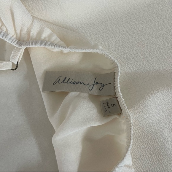 NWOT Allison Joy Ivory scalloped camisole - Picture 7 of 7